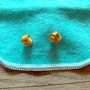 Gold vermeil knotted earrings